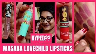 LoveChild By Masaba Lipstick Swatches| Too Hyped? | JoyGeeks