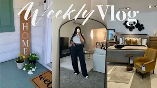 WEEKLY VLOG! DECORATE WITH ME | NEW BACKYARD DECOR | SHOP WITH ME | FRONT PORCH FLOWERS  +more