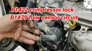 toyota avalon 2014 dtc.B1422/compressor lock / B1479 flow sensor