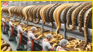 A look at the processing of snake and crocodile meat into delicacies || Modern animal husbandry