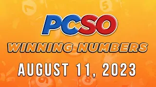 P49M Jackpot Ultra Lotto 6/58, 2D, 3D, 4D, and Megalotto 6/45 | August 11, 2023