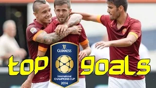 Top goals of International Champions Cup 2014 (Pjanic, Bale, Rooney, Bouchalakis, Jovetic)