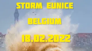 🆘Storm Eunice Belgium 🔴Шторм Юнис в Бельгии 🆘Самый сильный шторм за последний 30 лет🔴