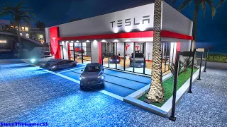 Tesla Dealer New model P in GTA 5|| Let's Go to Work IRL|| GTA 5 Mod| 4K