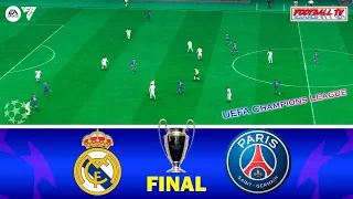 Real Madrid vs PSG - Final UEFA Champions League 2024 | Full Match All Goals | EA FC 24 PC Gameplay