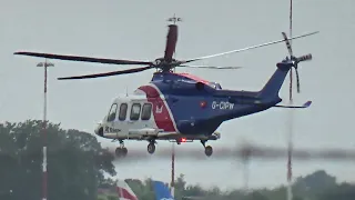 Bristow Helicopters - Agusta Westland AW139 in action @ Norwich International Airport
