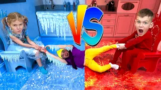 Hot vs Cold Challenge Children's Songs and Videos