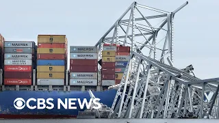 Videos show full extent of damage to Baltimore's Key Bridge