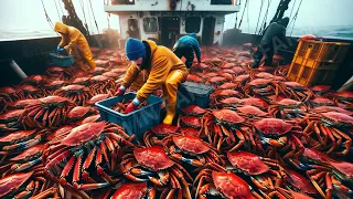 Discover the AMAZING King Crab Catching -  Fishing Tons of Alaskan Red King Crab