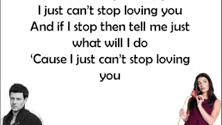 Glee - I Just Can't Stop Loving You With Lyrics
