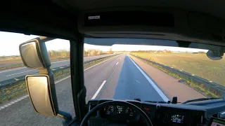 PoV Driving Scania P410 Car Carrier - 23-04-2021 #1 Ringsted-Ringe