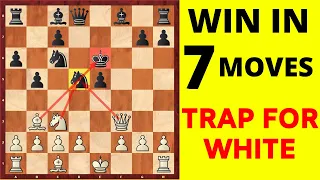 Killer Chess Opening TRAP for White | Win in 7 Moves