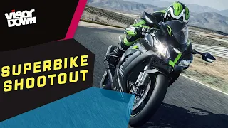 Superbike Shootout - Fireblade SP V ZX-10R SE V GSX-R1000R V R1M V S1000RR V RSV4 RF V Panigale V4S