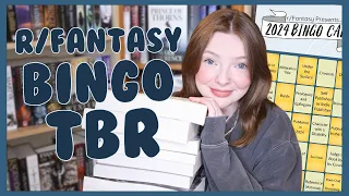 BINGO is back 🎊 year long readathon 💖 r/fantasy bingo tbr 2024