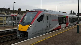New Greater Anglia Flirt Class 755 Train Departing Lowestoft Railway Station