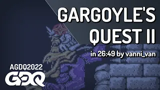 Gargoyle's Quest II by vanni_van in 26:49 - AGDQ 2022 Online