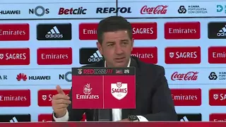 Bruno Varela? Rui Vitória responde assim quando perguntaram pelo Guarda Redes