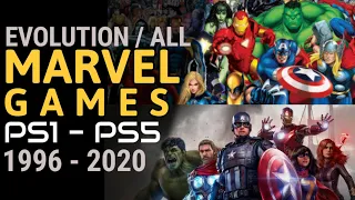 Evolution of MARVEL Games PS1 PS2 PSP PS3 PSVita PS4 PS5 (1996-2020)