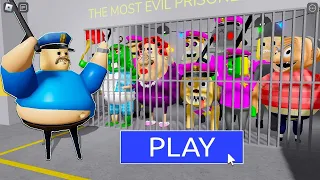 Help EVERYONE ESCAPE from BARRY'S PRISON RUN! Scary Obby Roblox