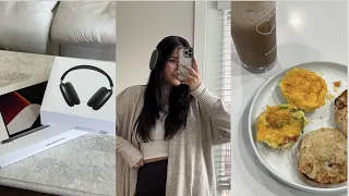 vlog: macbook pro & airpods max unboxing + easy healthy breakfast recipe + verity exclusive chapter