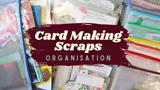 How To Organise Card Making Scraps | Declutter With Me!