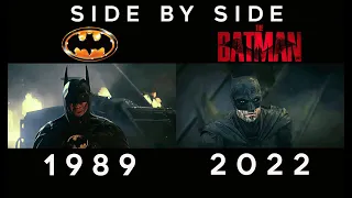 Batman 1989-1995 & The Batman 2022 Side By Side Comparison