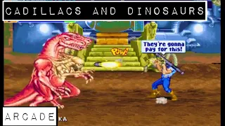 Cadillacs and Dinosaurs - 1993 Arcade Game - Full Playthrough - 1 Player