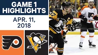 NHL Highlights | Flyers vs. Penguins, Game 1 - Apr. 11, 2018