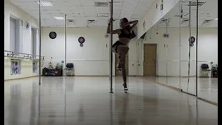 Exotic poledance. Alesia Schastnaya. Put it on me