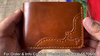 Genuine Leather Hand Stitched Wallet - Sarkar Leather Sialkot