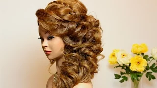 Prom hairstyle for long hair tutorial