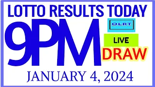 Lotto Results Today 9pm DRAW January 4, 2024 swertres results