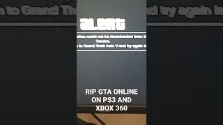 RIP GTA 5 Online Last Gen You'll Be Missed!....