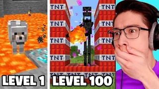 Testing Minecraft Anxiety From Level 1 to Level 100