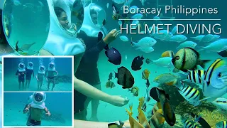 Boracay Vlog 2022 | Helmet Diving - So scary down there with cannibalistic fishes!