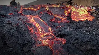 Lava breaks off