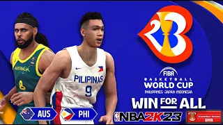 FIBA World Cup 2023 I Australia VS Gilas Pilipinas I NBA 2K23 PC Gameplay I PC Basket by Shuajota