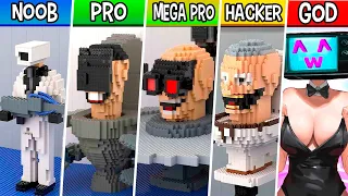 LEGO ALL Characters in Skibidi Toilet 48-50 (season 16) : Noob, Pro, HACKER! / (Skibidi Toilet)