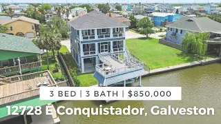 12728 E Conquistador Galveston, TX Home Tour