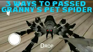 3 Ways To Pass Granny's Pet Spider