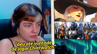 TRIZ REAGINDO DE NOVO AOS CURTAS DE OVERWATCH!!! | Lives da Triz