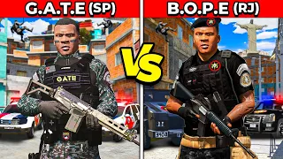 POLICIA DO RIO DE JANEIRO VS POLICIA DE SAO PAULO!! (Gta 5)