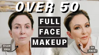 Over 50 Full Face Makeup TUTORIAL | Healthy Habits to Look & Feel Your Best