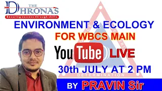 PDF👇 EVS/ENVIRONMENTAL STUDIES PART II FOR WBCS MAINS SSC UPSC RAILWAY S | THE DHRONAS | PRAVIN SIR