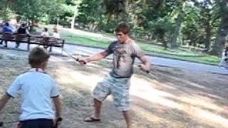 Battle Royale....Wrestler vs insane Ukranian child