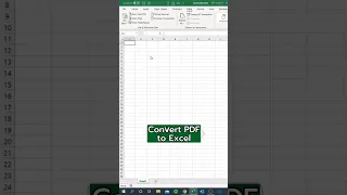 convert pdf to excel ✅ #shorts