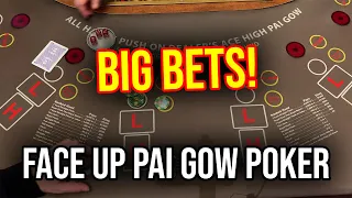 PAI GOW FROM LAS VEGAS! MAKING SOME BIG BETS!!