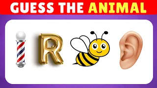 Guess The Animal Emoji quiz| Emoji Challenge🐶🐠🐬🪼🐉🐞