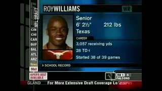 Lions Select WR Roy Williams (2004 NFL Draft)