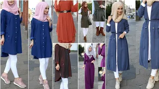 Muslim girls outfi || new top design with hijab ||eid collection 2023 ||@Hellofashion1988